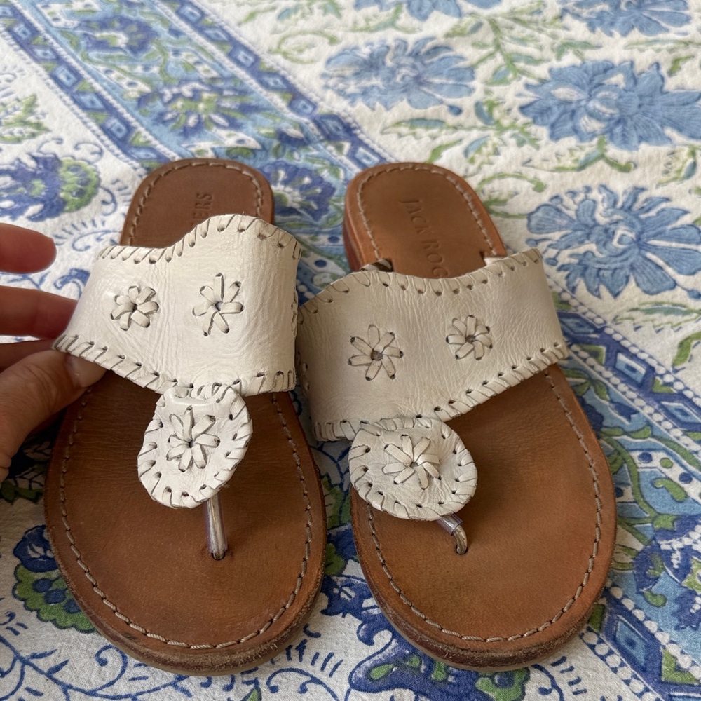 White Leather Kid’s Sandals